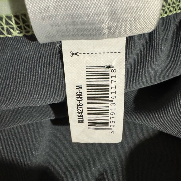 Gymshark Fit Seamless Leggings Charcoal Gray Lime Green Size Medium Workout - Picture 7 of 9